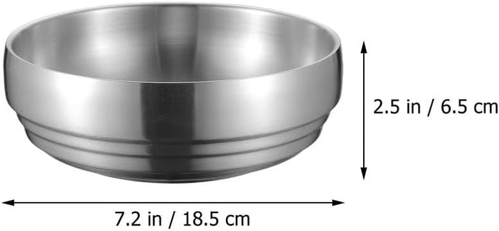Edelstahl Sch¨¹ssel Doppelwandige Anti ?e Sch¨¹ssel 19cm Servierschalen R¨¹hrsch¨¹ssel Suppensch¨¹ss