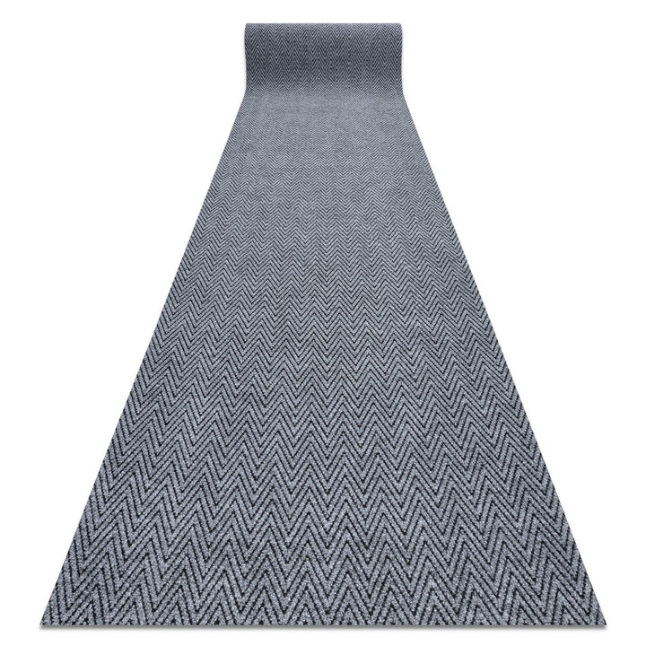 Runner - Türmatte rutschfest Magnus 2954 Zigzag Outdoor, Indoor Grau 100x100 cm MAGNUS Grau 100 x 10