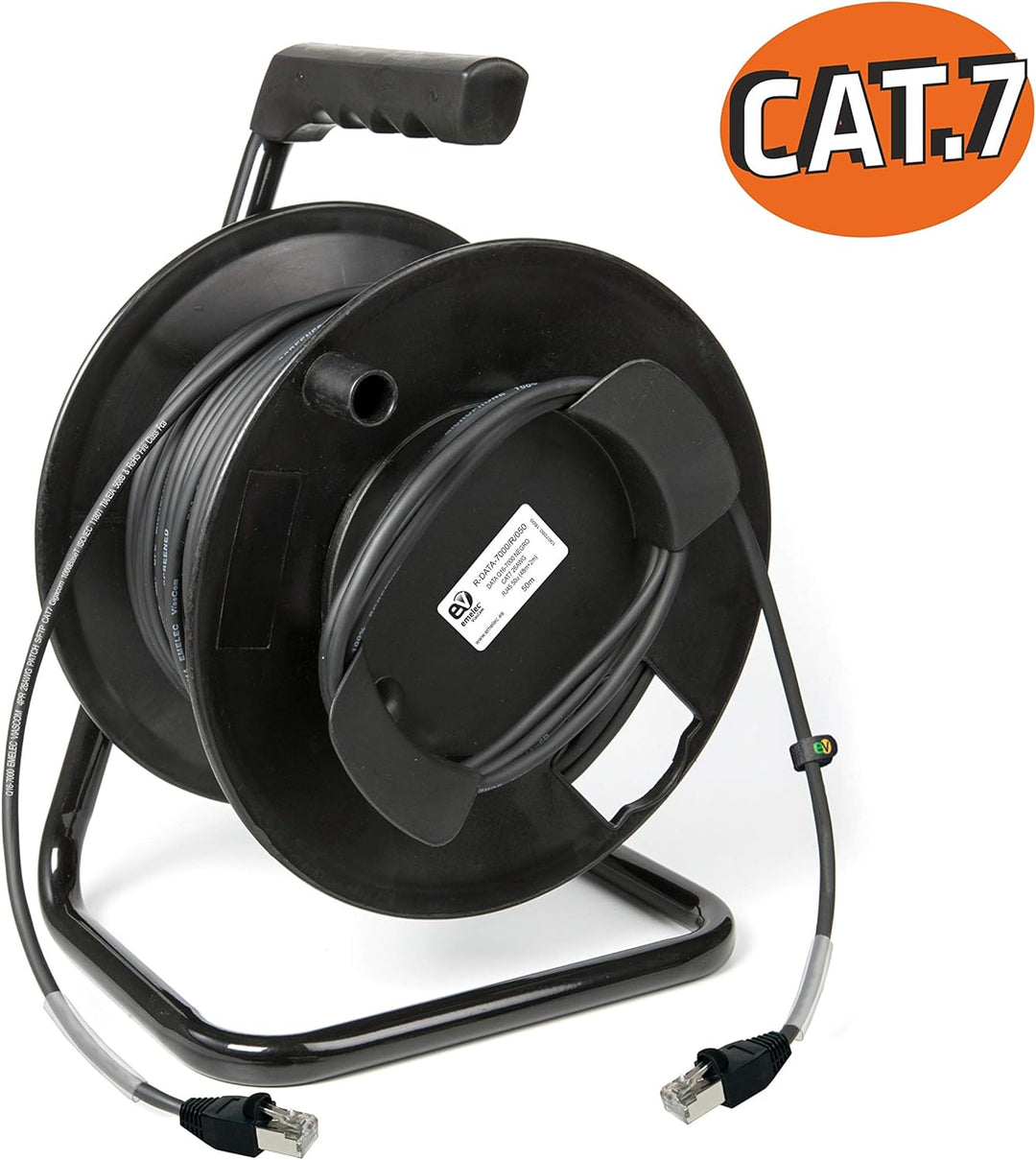 Emelec VíasCom R-DATA-7000 / R/050-50 m Datenkabel CAT7 S/FTP BC 4x2x26AWG montiert auf Kabelhalter