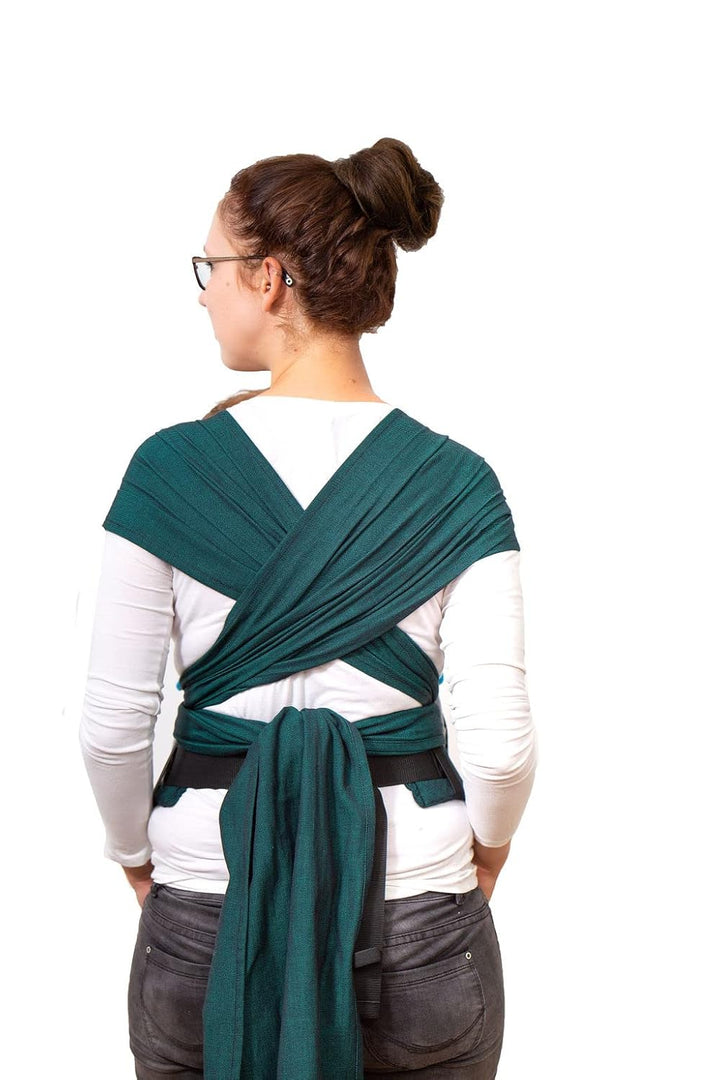 Madame Jordan Mei Tai - Wrap Conversion - ab Geburt - Made in Berlin (pur emerald), pur emerald