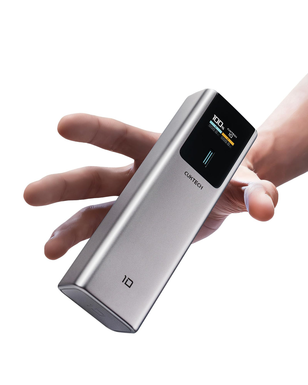 CUKTECH 10 Powerbank 10000mAh (4S1P), 100W Power Bank mit Digitales Display, Externer Handyakku Schn