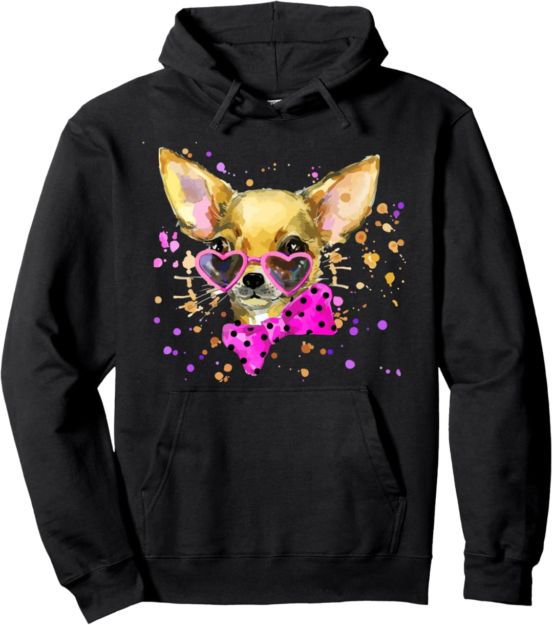 Hund, Hand malen Chihuahua Pullover Hoodie