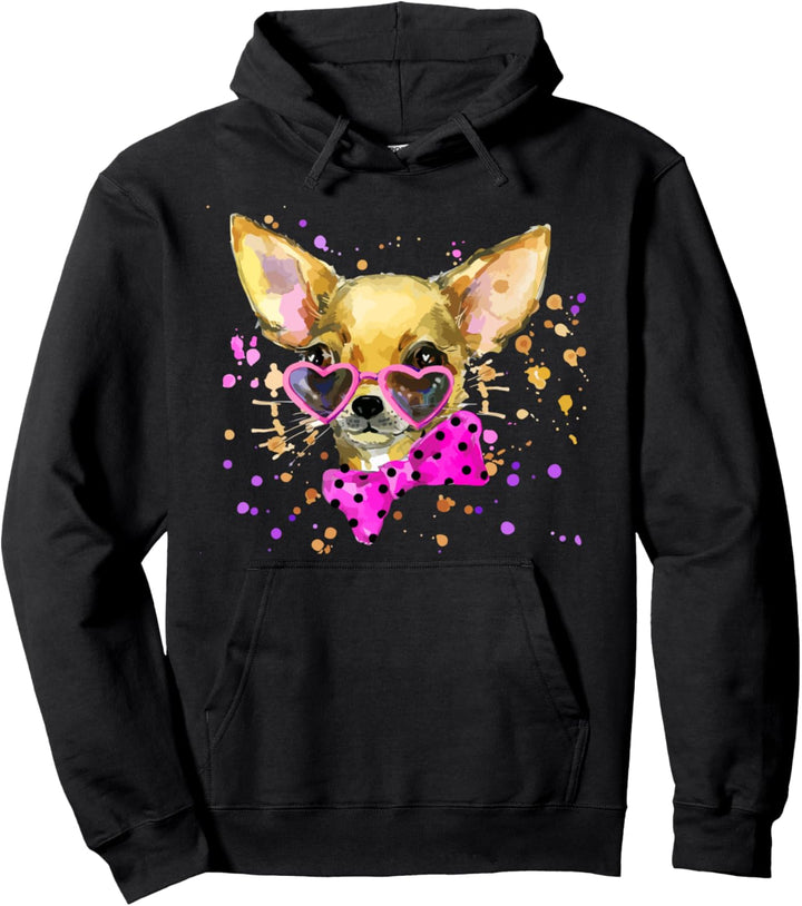 Hund, Hand malen Chihuahua Pullover Hoodie