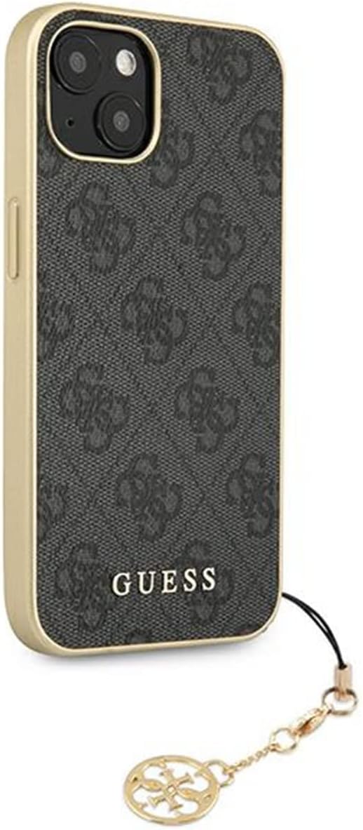 GUESS GUHCP13MGF4GGR Hülle für iPhone 13 6,1" grau 4G Charms Collection