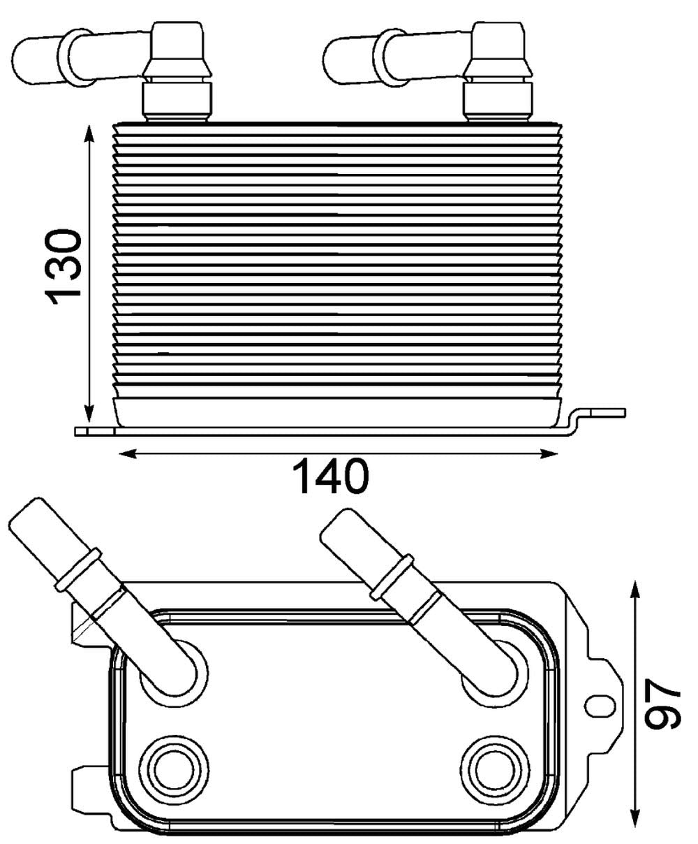 MAHLE CLC 228 000P Ölkühler BEHR PREMIUM LINE