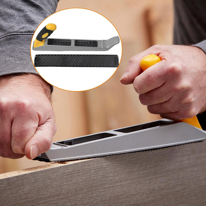 Holzbearbeitung Surform Plane Schaber Werkzeug, Ergonomischer Griff Gipskarton Kantenhobel mit 2x300