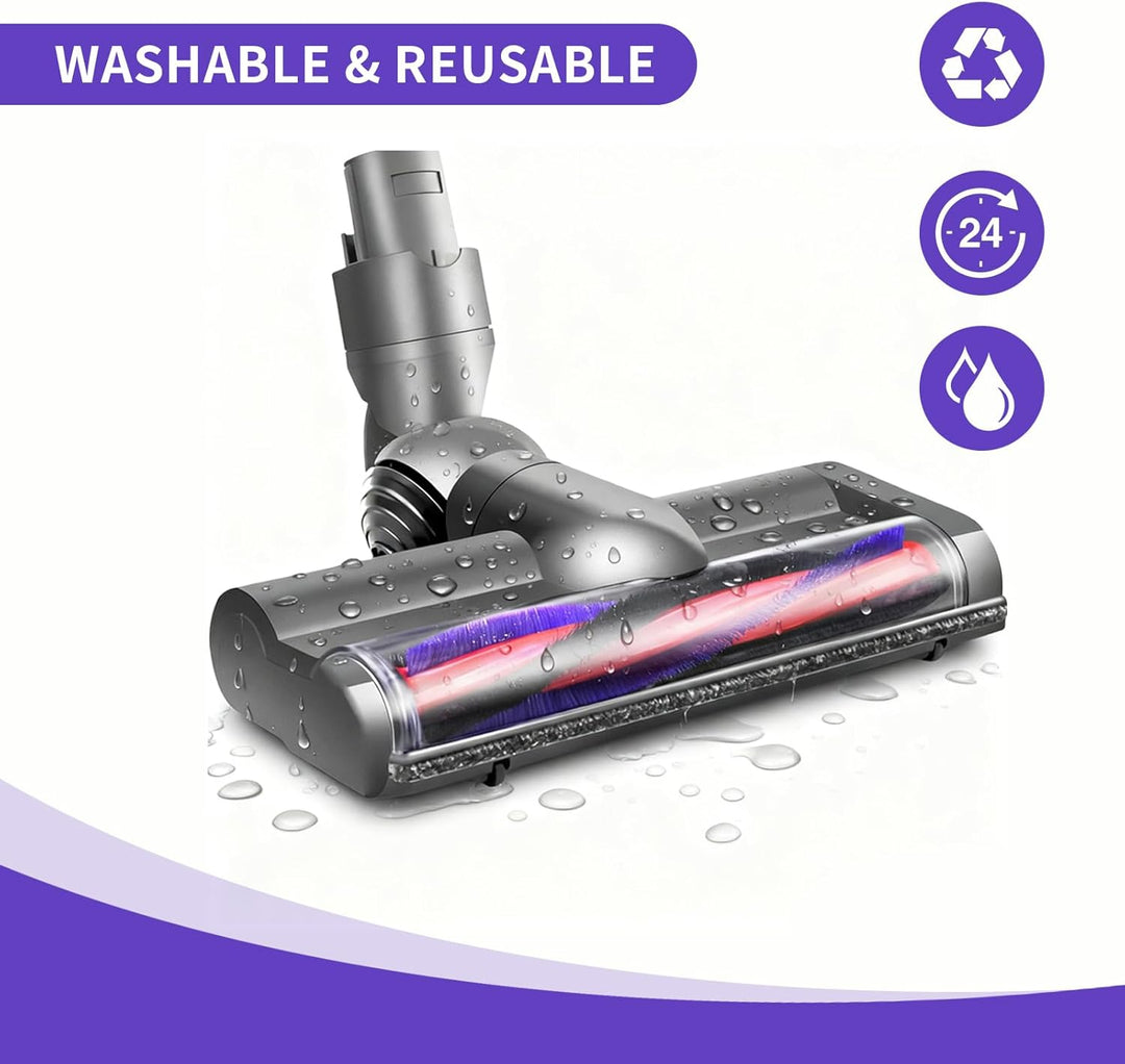 Bürste kompatibel für Dyson V6 DC58 DC59 DC62 DC72 DC74 SV04 SV06 SV09, Ersatzteile Bodendüse Zubehö