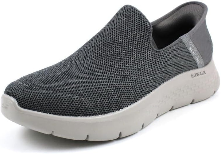 Skechers Herren Go Walk Flex Hausschuh 40 EU Dark Grey Textile, 40 EU Dark Grey Textile