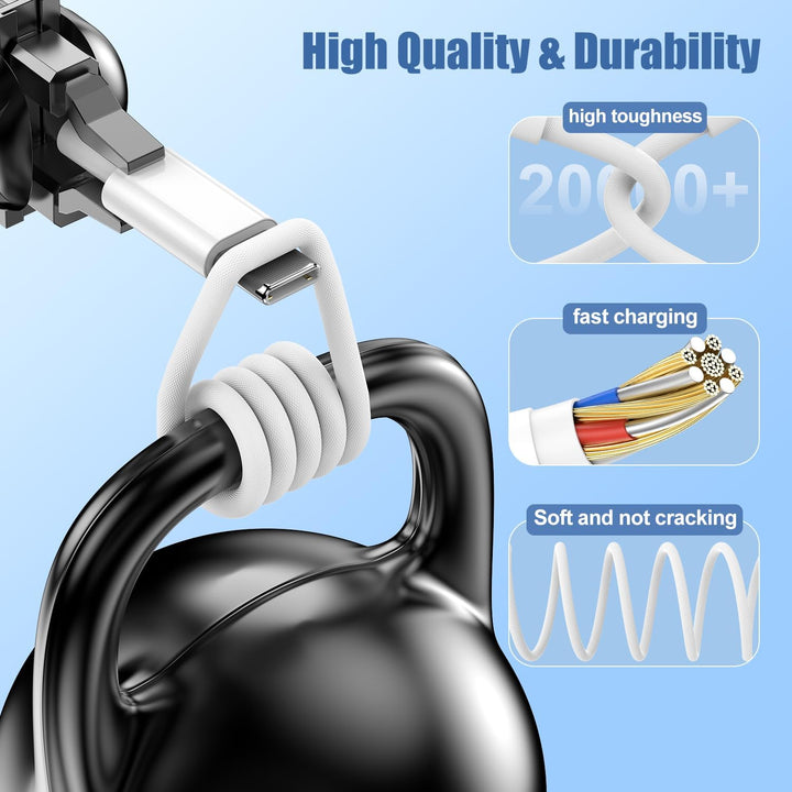 2Pack USB C Ladegerät Ladekabel für iPhone 17 16 15/17 16 15 Pro/17 16 15 Pro Max/Plus,2Pack 20W USB