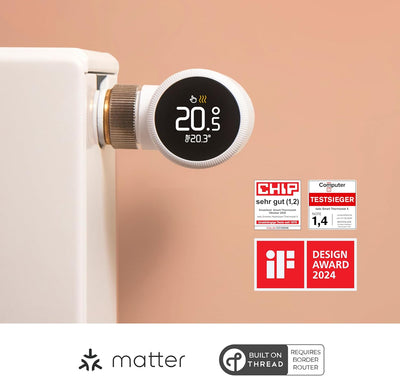 tado° Smartes Heizkörperthermostat X – Starter Kit mit Bridge X, Heizungssteuerung per App und Smart