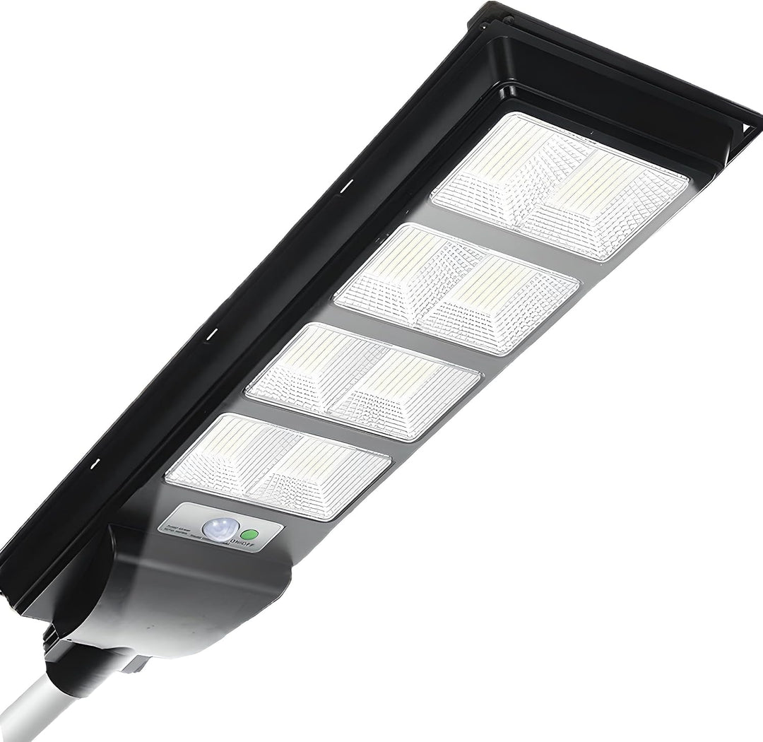 Retoo Solar Strassenlampe mit Motion Sensor, Wasserdichtes 6000K Weiss LED Strassenlaterne mit Fernb