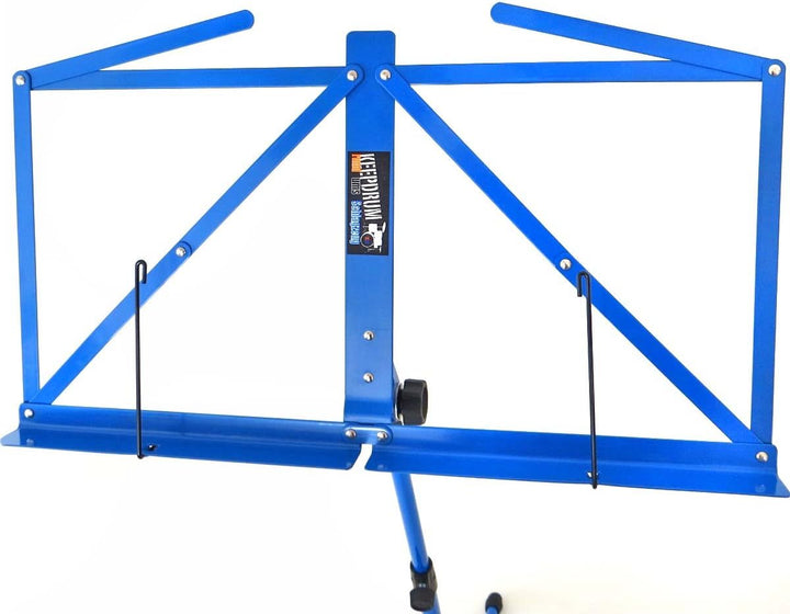 keepdrum MUS3 BL Blau Notenstaender Notenpult + Tragetasche