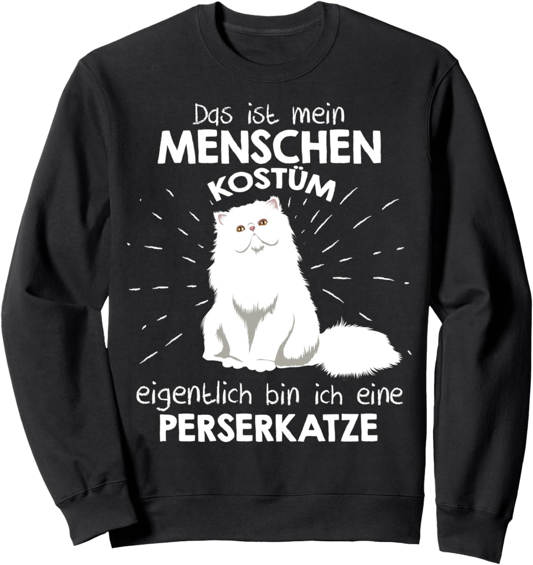 Mein Menschen Kostüm Bin ich eine Perserkatze, Halloween Sweatshirt