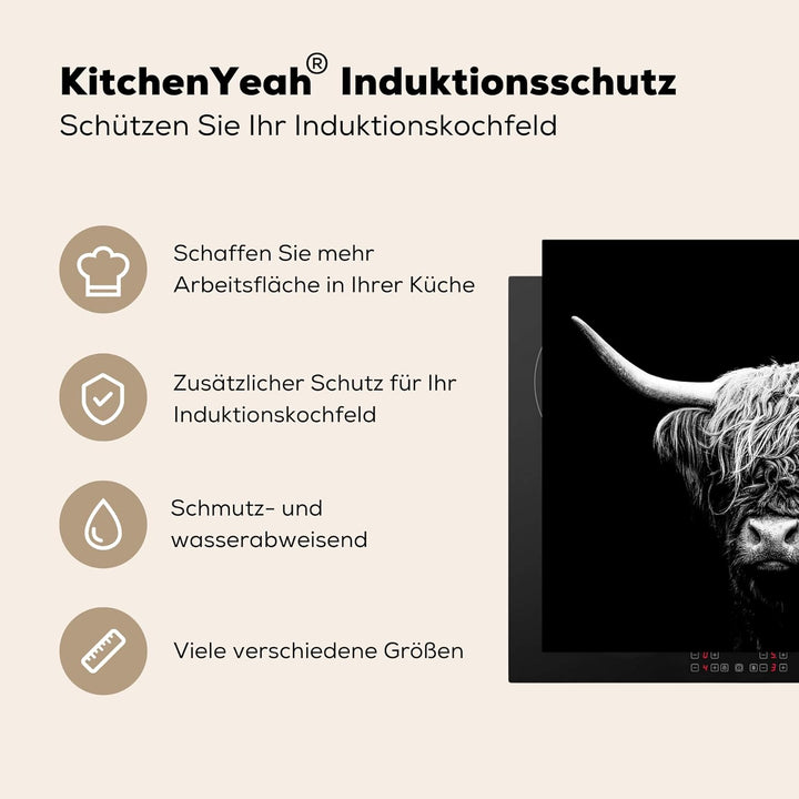 KitchenYeah© Herdabdeckplatte Einteilig Herdabdeckung Abdeckplatte für Ceranfeld Abdeckung Induktion
