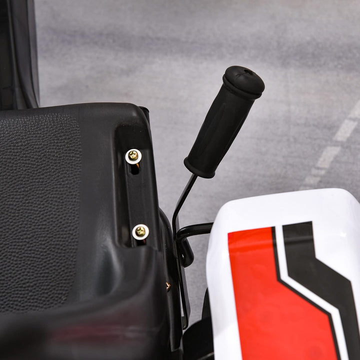 HOMCOM Gokart, Tretauto mit verstellbarem Sitz, Bremse, Pedalantrieb, Tretfahrzeug mit Vor- und Rück