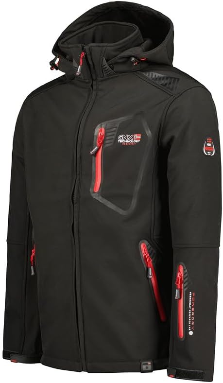Geographical Norway Tanada Men - Softshelljacke Herren Wasserdicht atmungsaktiv Kapuze - Outdoor Man