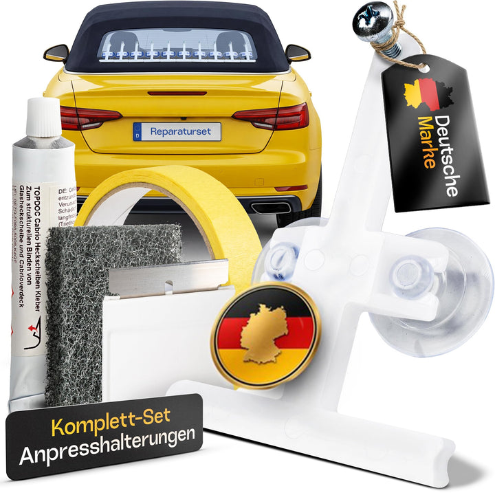 Cabrio Verdeck Scheiben Reparatur Set Heckscheibe