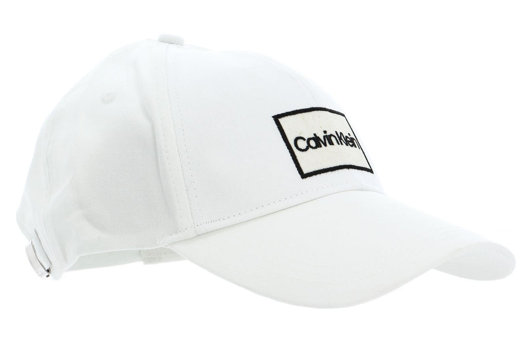 Calvin Klein Organza Patch Cap CK White