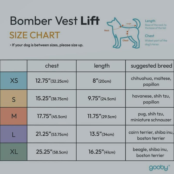 Gooby Gepolsterte Weste für Hunde, Blau, Grösse XL, warme Fleece-Jacke mit Reissverschluss und Doppe