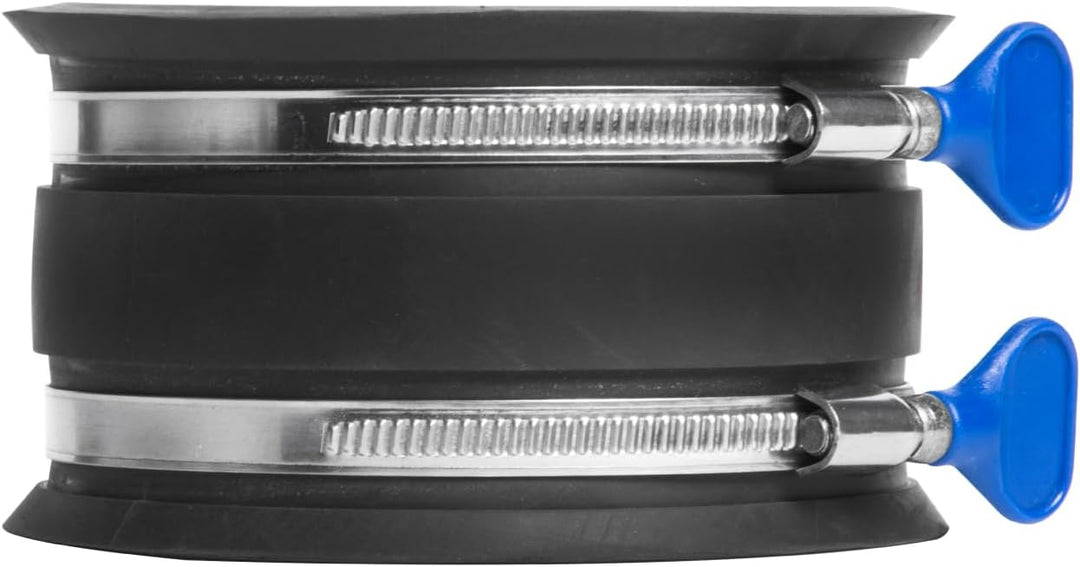 POWERTEC 70369 10,2 cm Staubkontroll-Flex-Manschette mit verstellbaren Schlüssel-Schlauchschellen, S