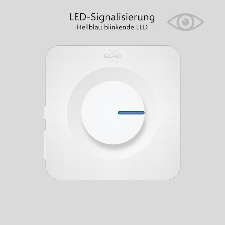 ELRO DB3000 Funk Türklingel Set - 1x Tragbare Empfänger mit Batterie + 1x Plug-in Empfänger für Stec