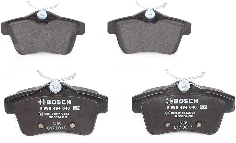 Bosch BP1359 Bremsbeläge - Hinterachse - ECE-R90 Zertifizierung - vier Bremsbeläge pro Set