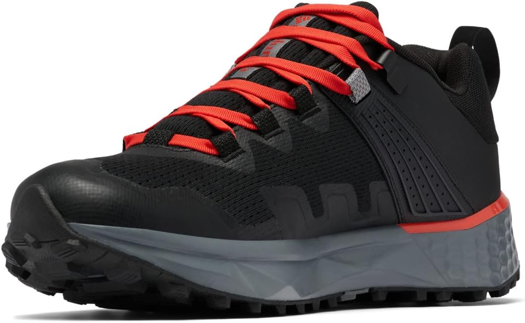 Columbia Herren Facet 75 Outdry Trekking Shoes 40 EU Black Fiery Red, 40 EU Black Fiery Red