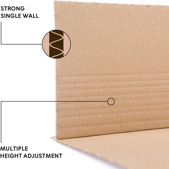 Buchverpackung 50 Stück selbstklebend, 600 x 400 x 10-85 mm, Universal Wickelverpackung 50 Stück 600