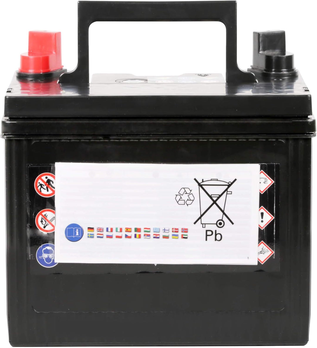 Electronicx Premium Rasentraktor Batterie 12V 30Ah Aufsitzrasenmäher Akku Rasenmäher Pluspol Rechts,