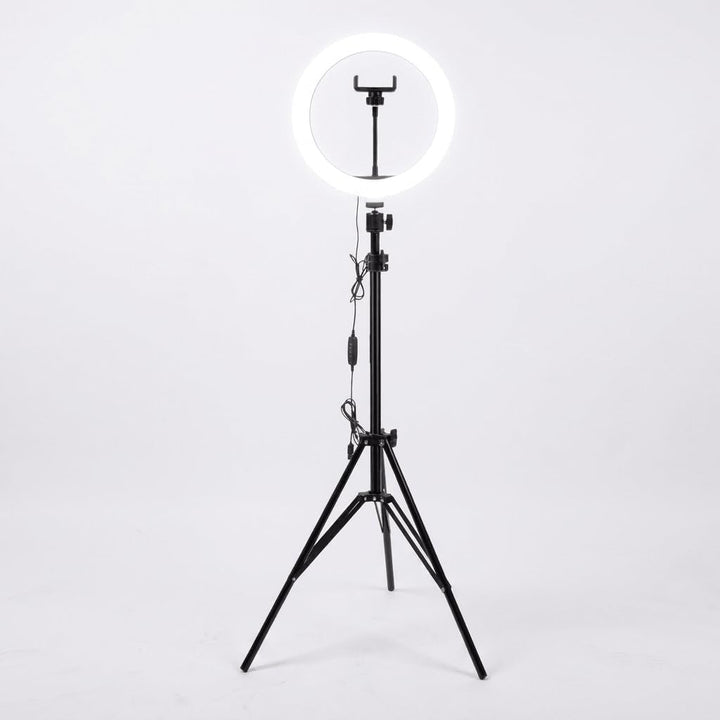 Luméon 30cm Ringlicht mit Stativ – 12 Zoll Ringlampe für Streaming, Selfies, Make-Up, Fotografie, 10