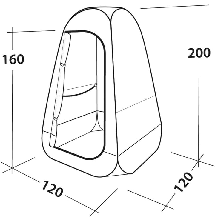 Easy Camp Pop-up-Umkleide-/ Duschzelt Little Loo,grau, Modell 2022