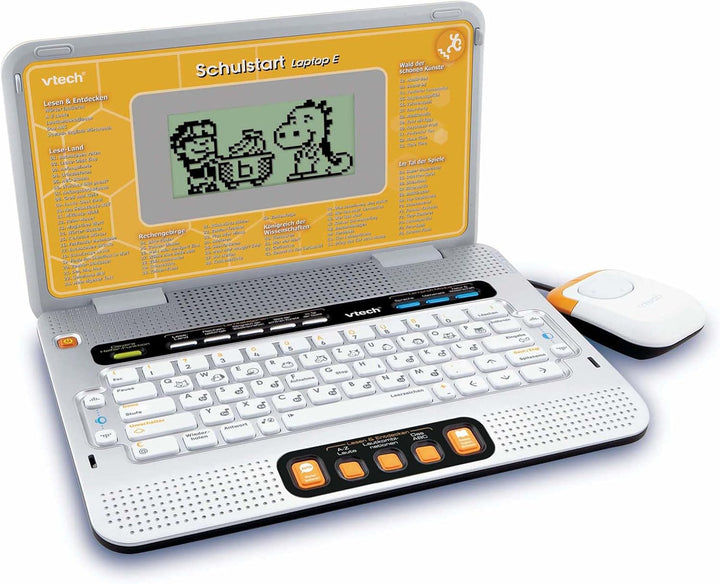 VTech Schulstart Laptop E – Lerncomputer mit 160 Lernspielen in Deutsch und Englisch – Zum Lernen vo