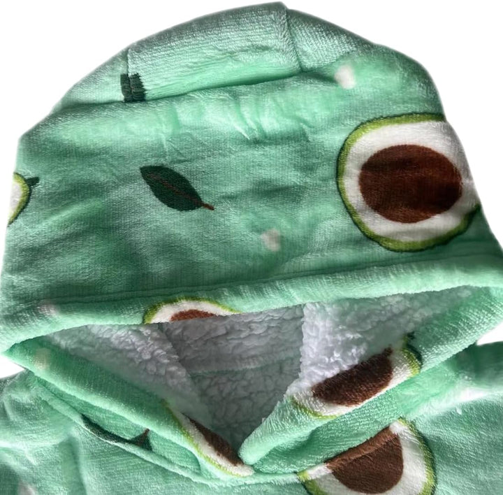 Shamdon Home Collection Kinder Übergrosse Hoodie Decke, Kapuzenpullover Sweatshirt mit Ärmel und Tas