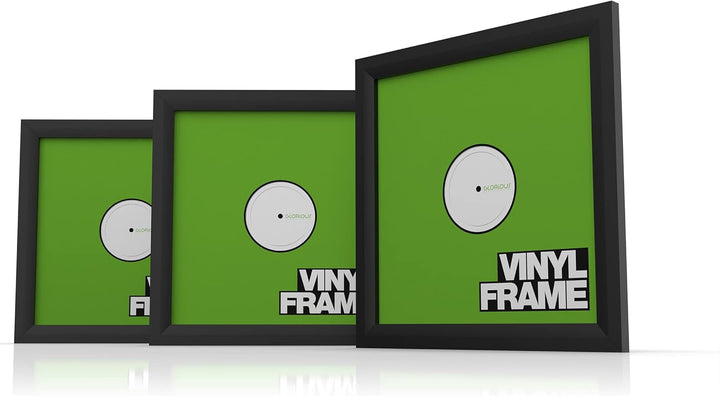 Glorious Vinyl Frame Set Black - 3x Vinyl Cover Rahmen für 12" Platten, einfaches Anbringen und Aust