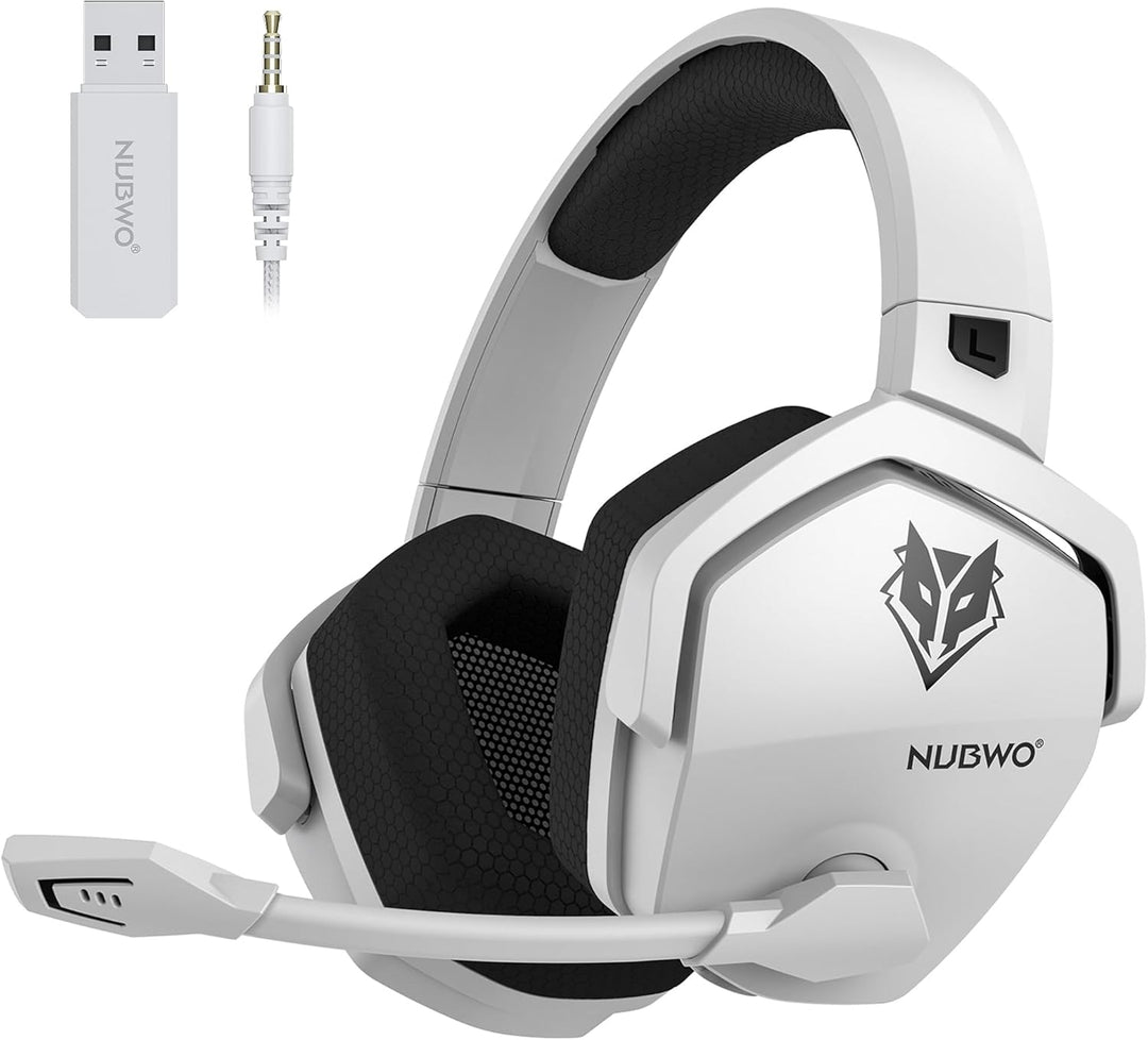 NUBWO G06 Wireless Gaming Headset für PS5, PS4, PC, Rauschunterdrückung über Ohr-Gaming-Kopfhörer mi