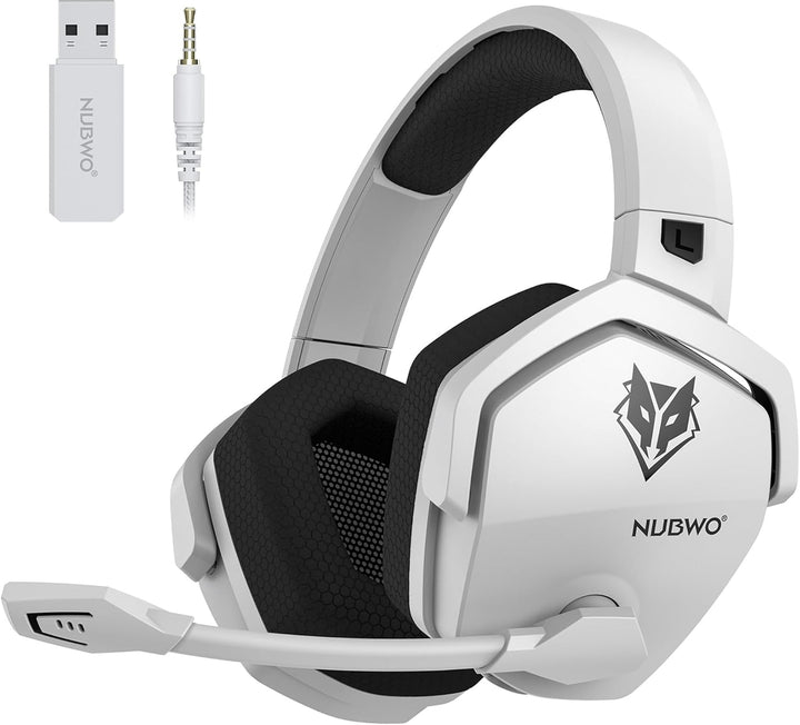 NUBWO G06 Wireless Gaming Headset für PS5, PS4, PC, Rauschunterdrückung über Ohr-Gaming-Kopfhörer mi