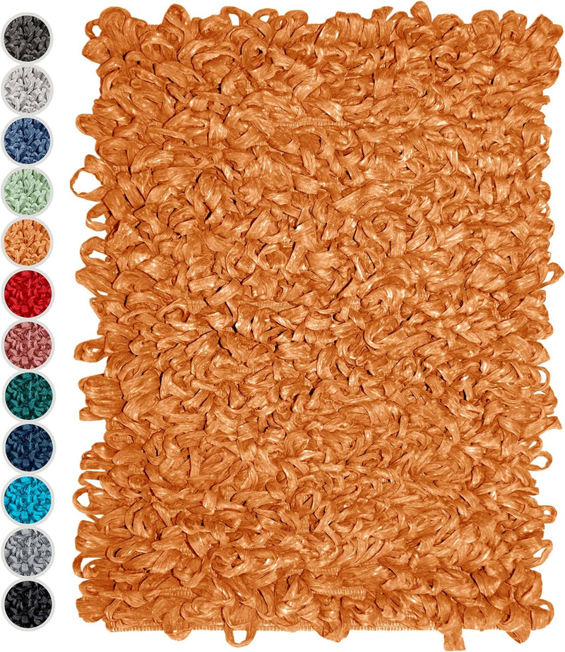 Lashuma kuschel Teppich für Badezimmer Honig Gelb, waschbarer Duschvorleger 50x70 cm 50x70 cm Honig,