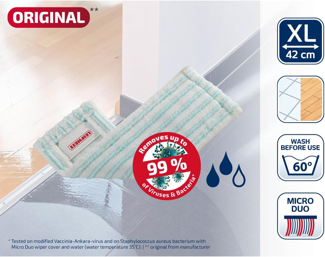 Leifheit Wischbezug EasySpray XL microduo 6er Set Wischbezug 6er Set, Wischbezug 6er Set