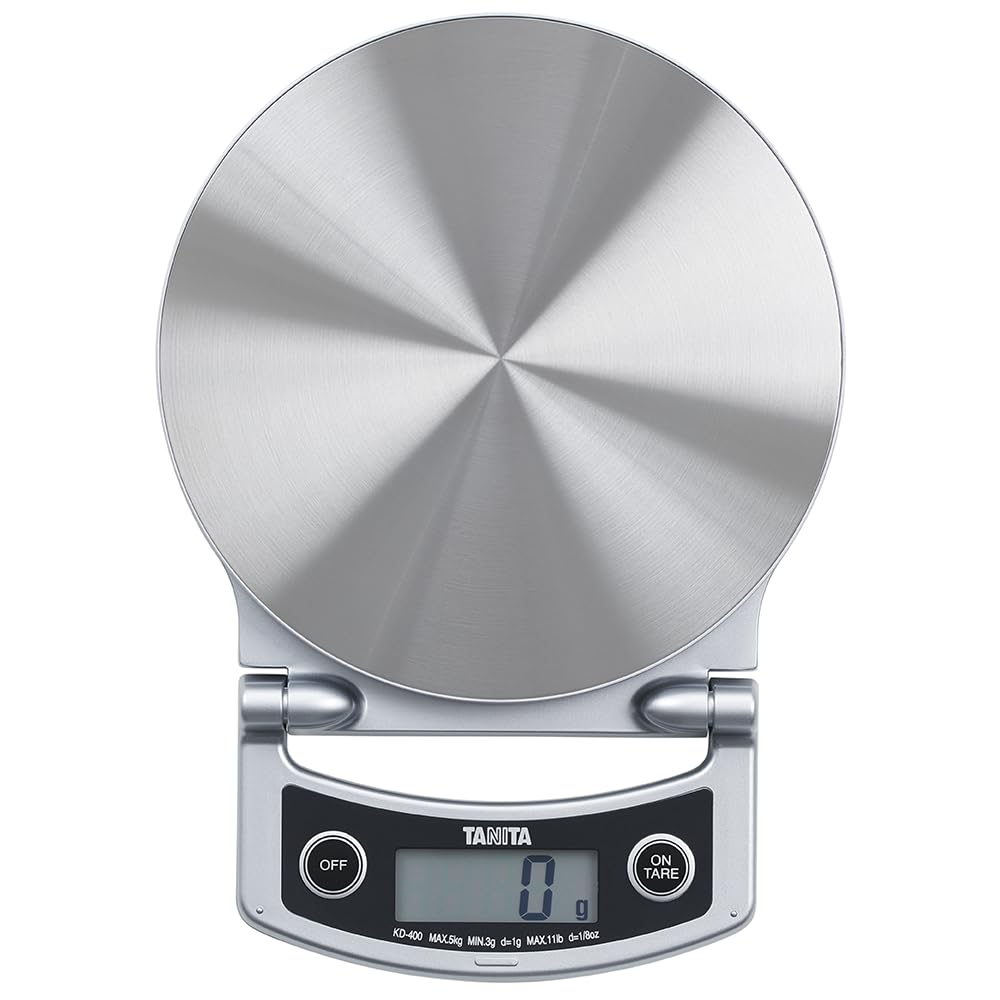 Tanita KD-400 Küchenwaage digital Klappdisplay silber 5kg/ 1g.
