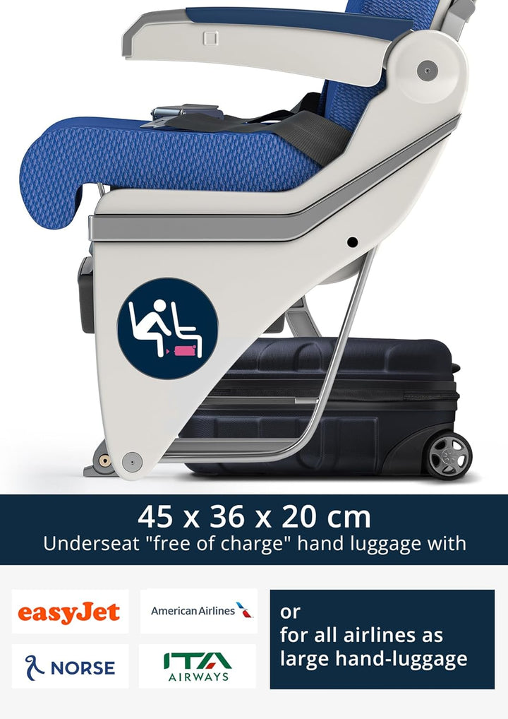 Suitline - 2er Trolley - Koffer Set Grössen Dunkelblau 6er Set S+M, Dunkelblau 6er Set S+M