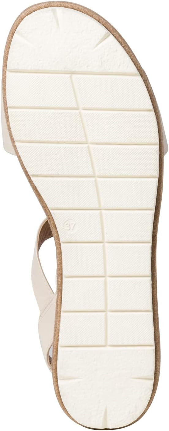 Tamaris Damen Sandaletten, Frauen Sandalen,TOUCHit-Fussbett 41 EU Beige Ivory 418, 41 EU Beige Ivory