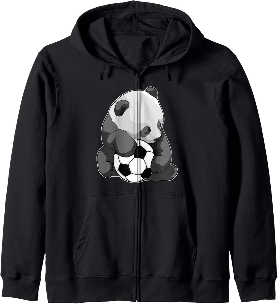 Panda Fussball Fussballspieler Sport Kapuzenjacke
