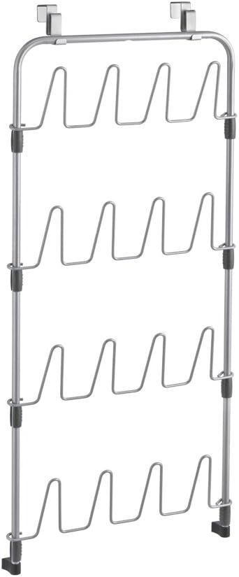 Metaltex Türregal für Schuhe, Silber, 103 x 5 x 45 cm