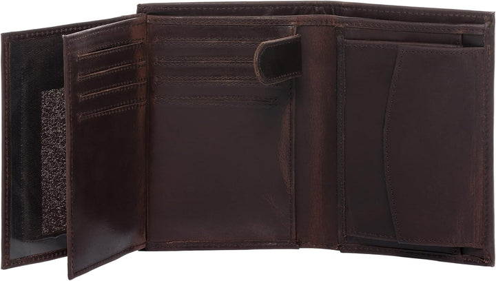 BACCINI Geldbeutel mit vielen Fächern mit RFID Schutz JAN aus Premium Leder I Brieftasche Hochformat