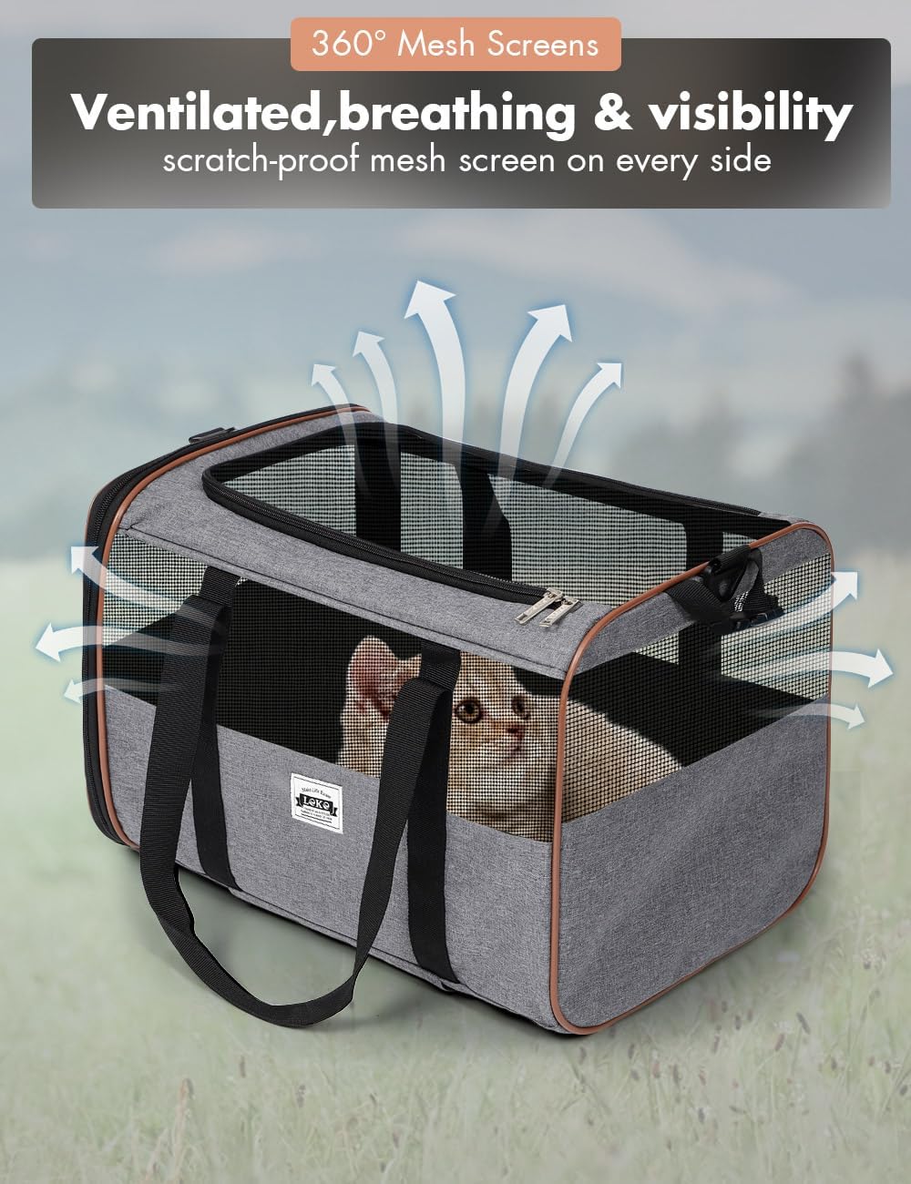 Hunde Transportbox mit Rollen, Katzen Wagen für Transport, transporttasche Hund klein für Auto, Katz