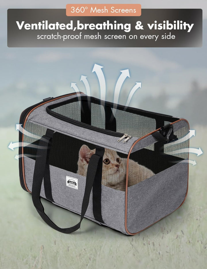 Hunde Transportbox mit Rollen, Katzen Wagen für Transport, transporttasche Hund klein für Auto, Katz