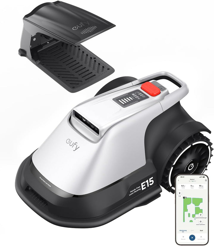 eufy E15 Mähroboter ohne Begrenzungskabel, Keine Signalausfälle, Kein RTK, TrueVision Technologie, S