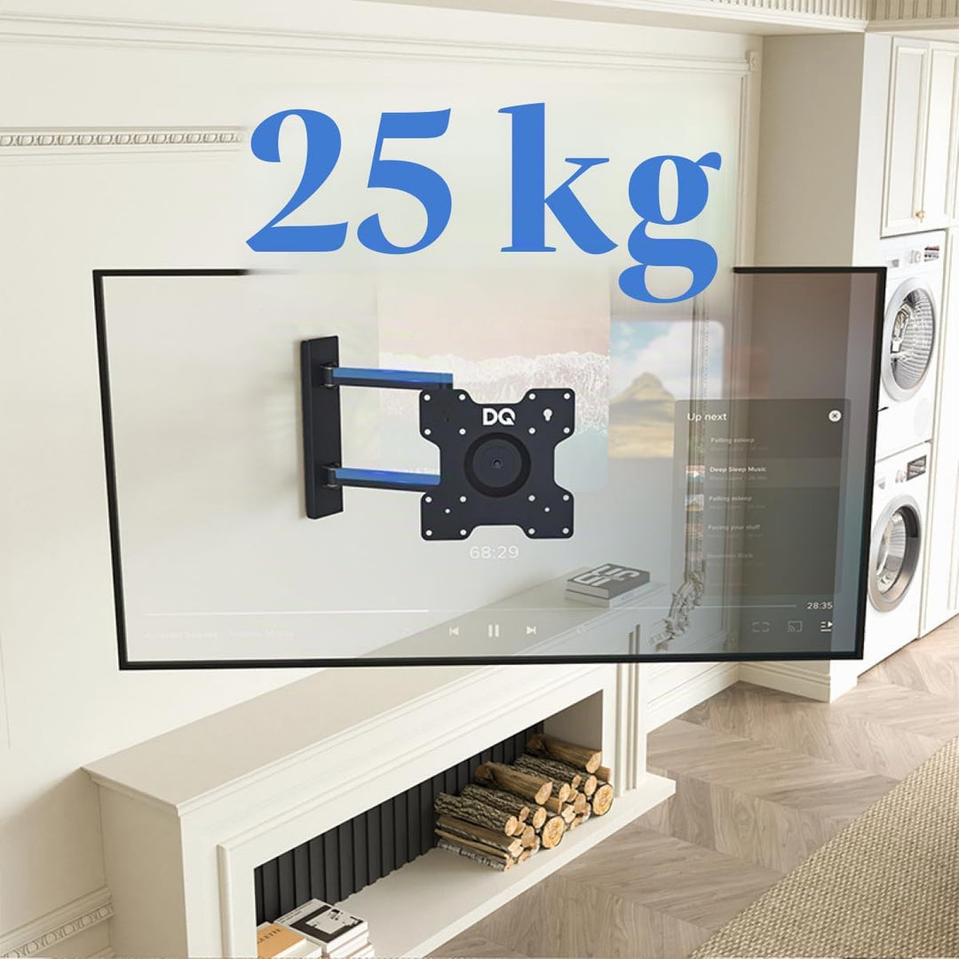 DQ Rotate XL 70 cm, Wandhalterung TV, bis 25 kg, VESA max.200x200mm Schwarz 70 cm / 25 kg Schwarz, 7