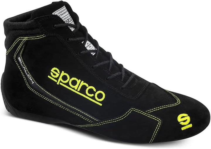 Sparco Unisex Slalom 2022 Stiefel, Grösse 44 EU, Schwarz/Gelb Bootsschuh, Standard, EU
