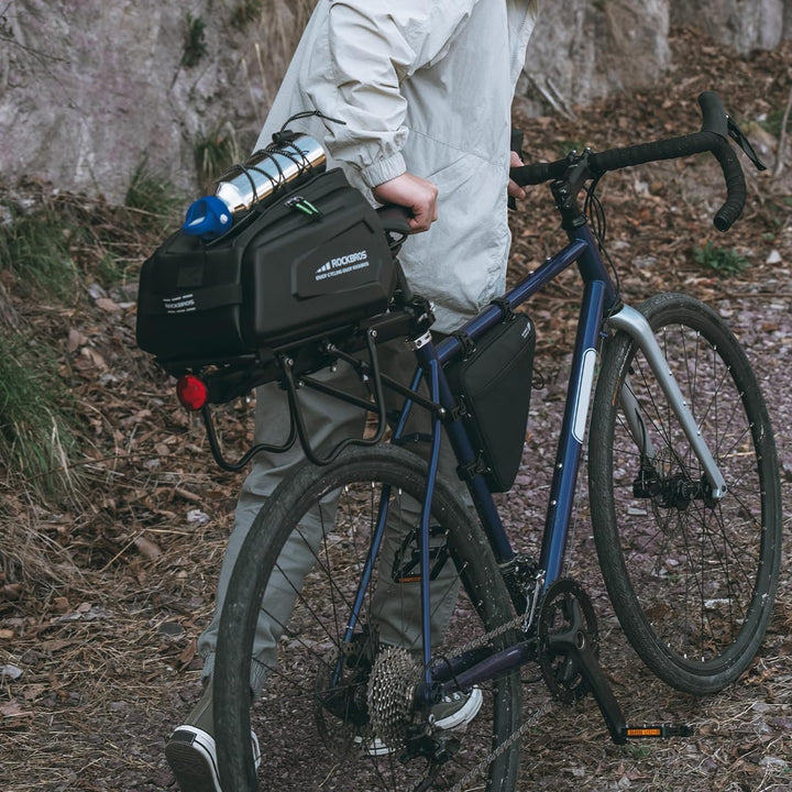ROCKBROS Fahrrad Gepäckträgertasche Fahrradtasche für Gepäckträger 9 L Wasserdicht Transporttasche m